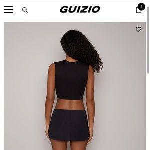 Danielle Guzio Micro Mini Stretch Skirt